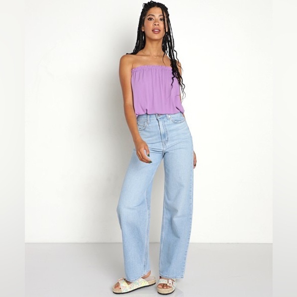Levi’s Premium Denim High Loose Jeans in Full Circle Blue Size 27
